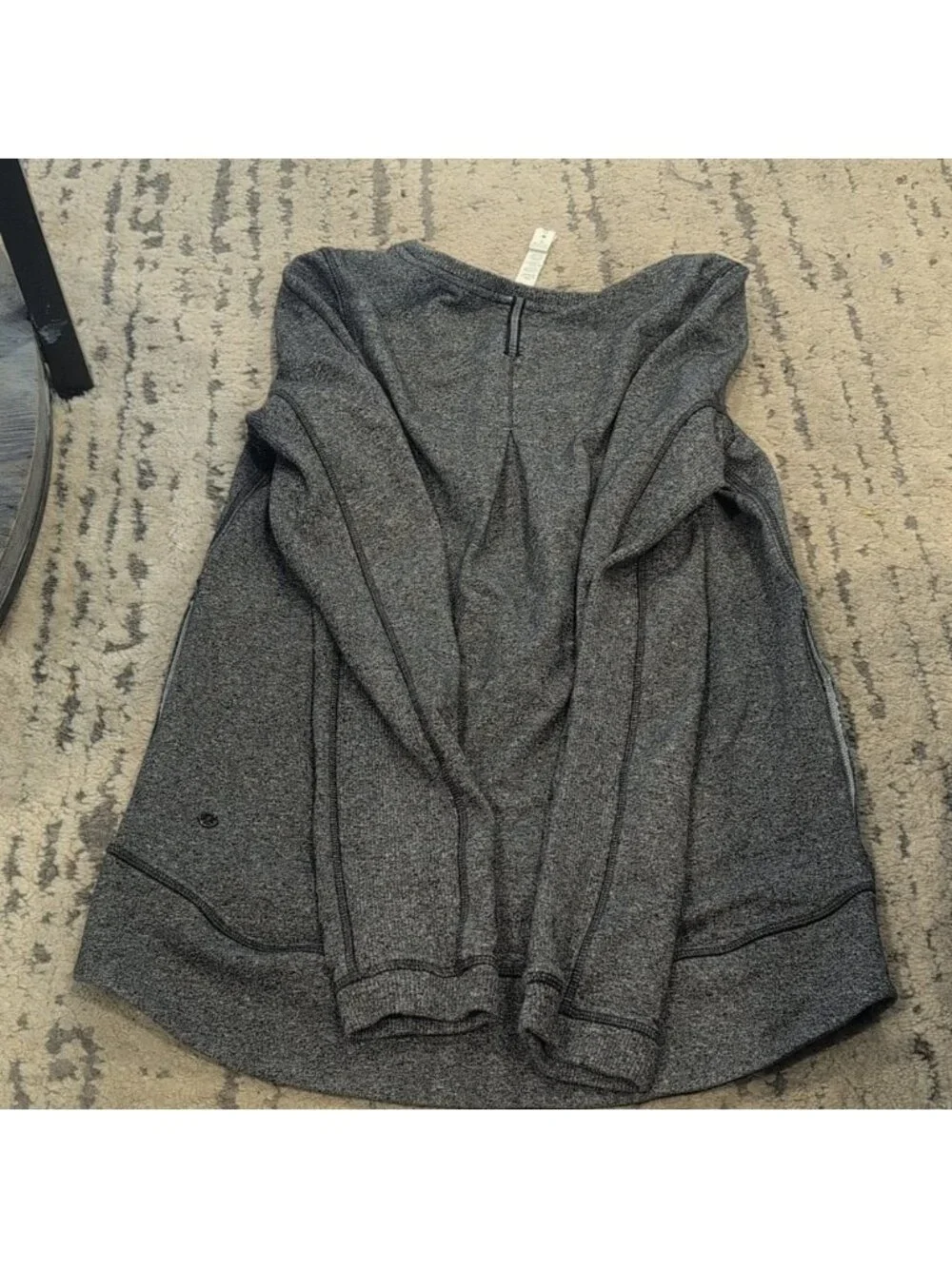 Lululemon Exhalation Pullover II Heathered Speckled Black